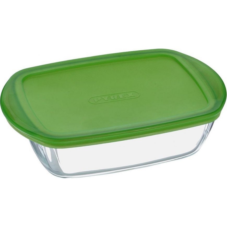 Pyrex PYRG4CRC23H ruoansäilytysrasia Suorakulmainen Laatikko Vihreä, Läpinäkyvä 1 kpl