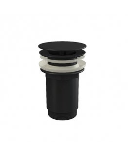 Fixed washbasin siphon valve Ravak, black, for washbasins without overflow
