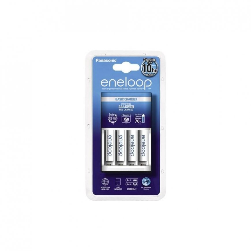 Įkroviklis Panasonic Eneloop 4xAAA 10h K-KJ51MCC40E