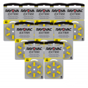 Rayovac Extra Advanced 10 batteries for hearing aids 60 pcs. Rayovac Extra Advanced 10 batteries for hearing aids 60 pcs.