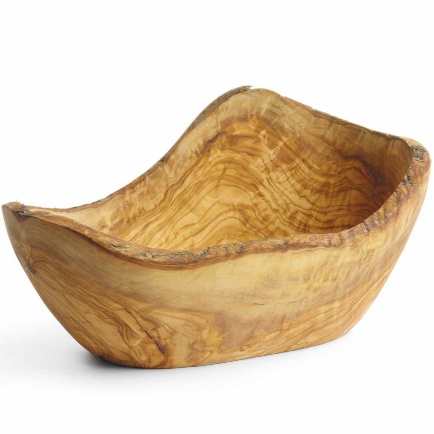 Hendi Miska dekoracyjna ozdobna su drewna oliwnego 300 x 190 x 110 mm