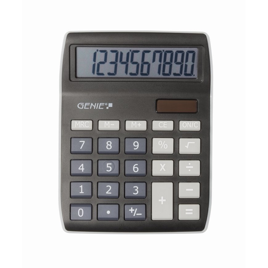 Genie 840 BK skaičiuotuvas Desktopas Skaičiuotuvo ekranas Juoda, Pilka