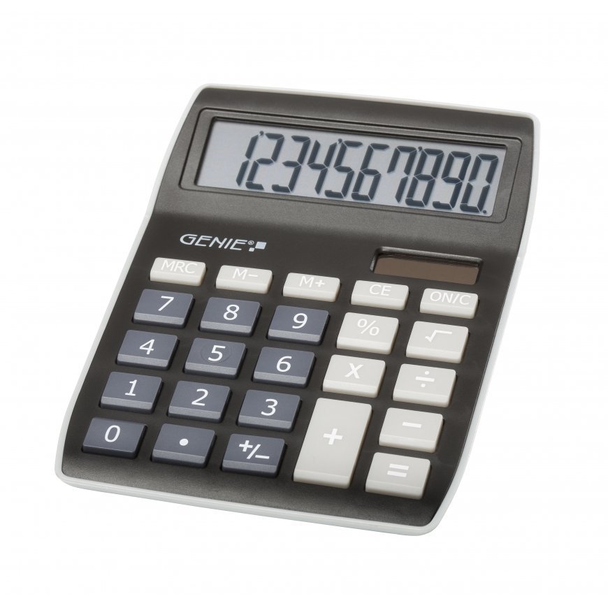 Genie 840 BK калькулятор Настольный Дисплей Черный, Серый – 2