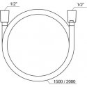 Shower hose Ravak SilverShine, 914.00 150 cm