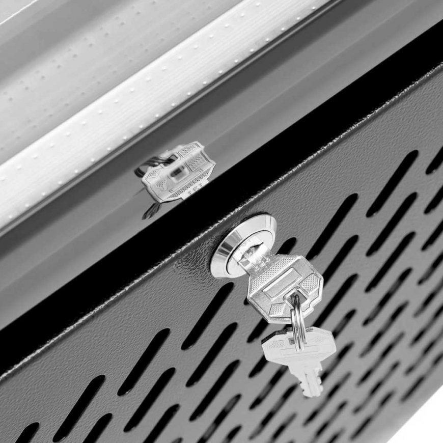 Royal Catering Refrigerator chłodziarka barowa na napoje 2-drzwiowa przeszklona 458 l 295 W – 4