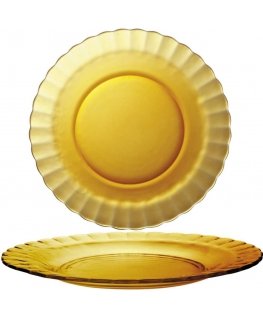 Talerz płytki Duralex PICARDIE AMBER oranžinė 230 x 20 mm - komplektas 6 vnt.