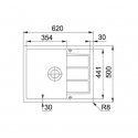 Tectonite sink Franke, Sirius S2D 611-62, Arctic white