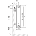 Renovation radiator Purmo Compact C 22, 550-1000 Renovation radiator Purmo Compact C 22, 550-1000
