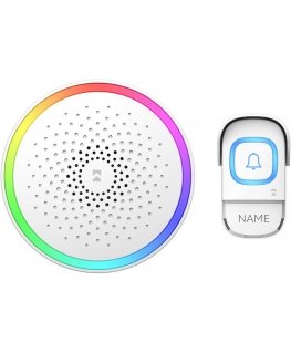 Orno ENTIKO DC, dzwonek wireless battery, learning system, 60 sounds, 300m, white