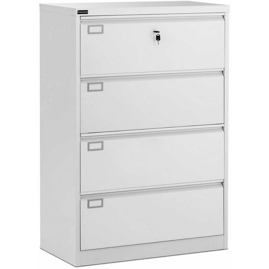 Frommstarck Metal office filing cabinet for A4/F4 document files, 4 drawers – 2