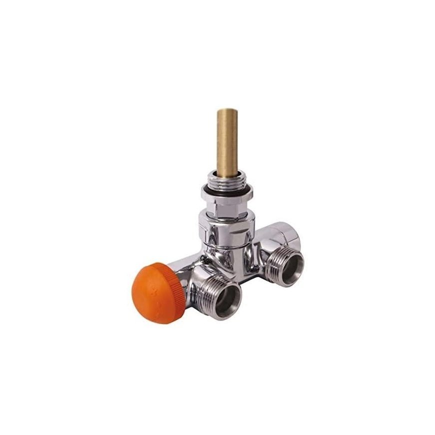 Towel dryer connection unit HERZ VUA-50 DELUXE, Bottom corner connection, without rim, chrome color – 2