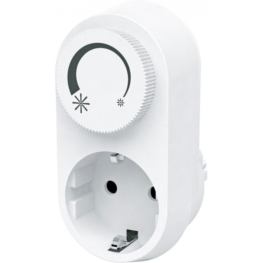 REV Zwischenstecker mit integr. LED-Dimmer, weiß