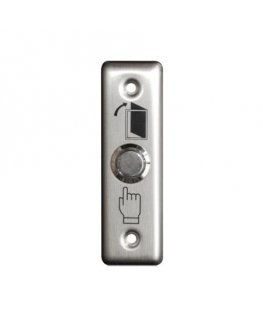 Hismart Exit button, stainless steel, recessed