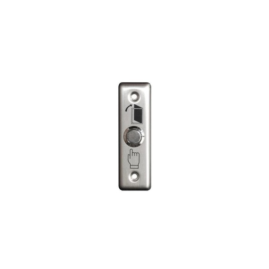 Hismart Exit button, stainless steel, recessed