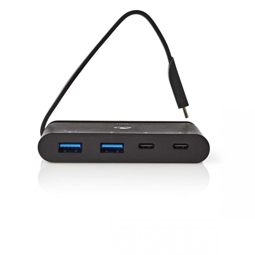 Nedis TCARF250BK keskitin USB 3.2 Gen 1 (3.1 Gen 1) Type-C musta – 2