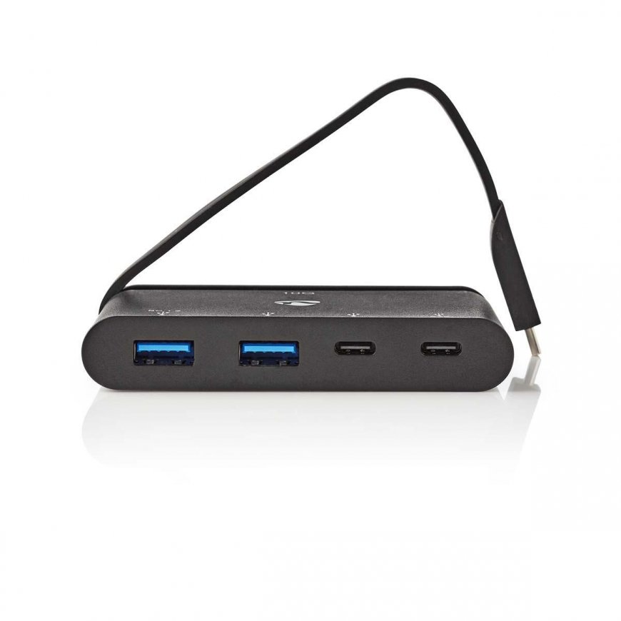 Nedis TCARF250BK jaotur USB 3.2 Gen 1 (3.1 Gen 1) Type-C Must – 3