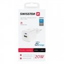 Swissten Travel Charger GaN USB-C 20W PD / USB-A 18W QC Swissten Travel Charger GaN USB-C 20W PD / USB-A 18W QC