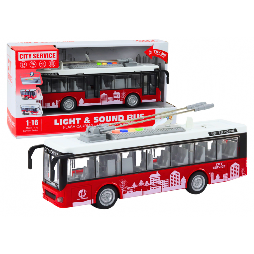 LEAN Toys Lean Toys Trolleybus Bus