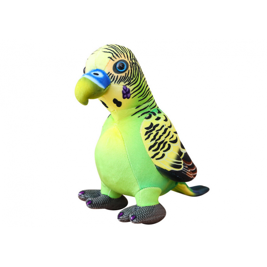 Lean Toys Plush Žalias Parrot Mascot 20 cm – 2