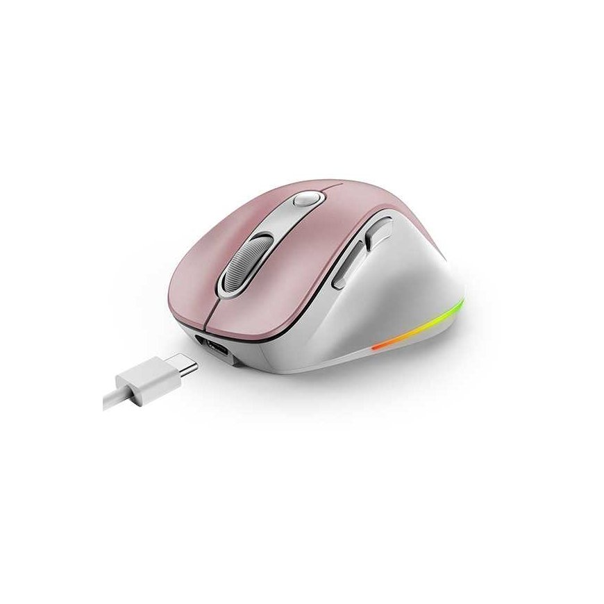 Wireless mouse, Genius Ergo 9000S Pro, pink, optical, 2400DPI – 4