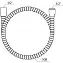 Plastic shower hose Ravak, 912.00 150 cm Plastic shower hose Ravak, 912.00 150 cm
