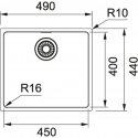 Franke Maris MRX 110-45 Undermount sink Rectangular Stainless steel