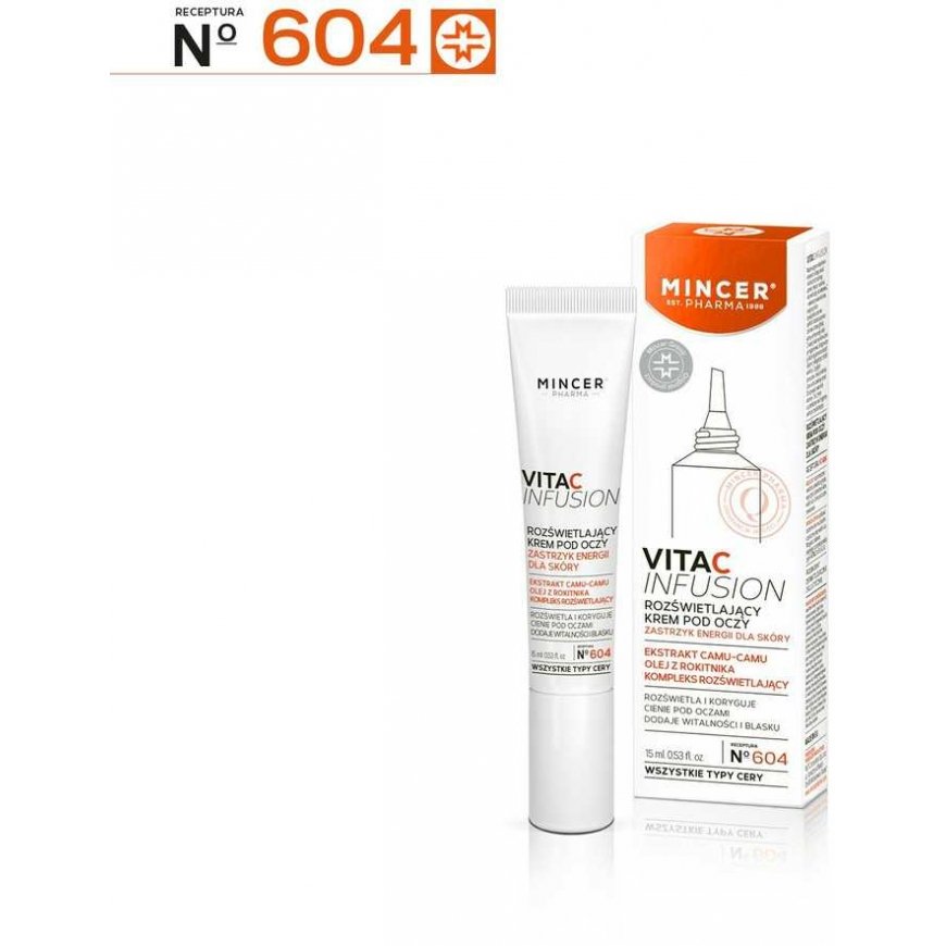 Mincer Pharma Vita C Infusion Cream rozświetlający pod oczy nr 604 15ml