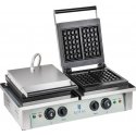 Royal Catering Rectangular double waffle maker for 4 Belgian waffles Royal Catering Rectangular double waffle maker for 4 Belgian waffles