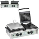 Royal Catering Rectangular double waffle maker for 4 Belgian waffles Royal Catering Rectangular double waffle maker for 4 Belgian waffles