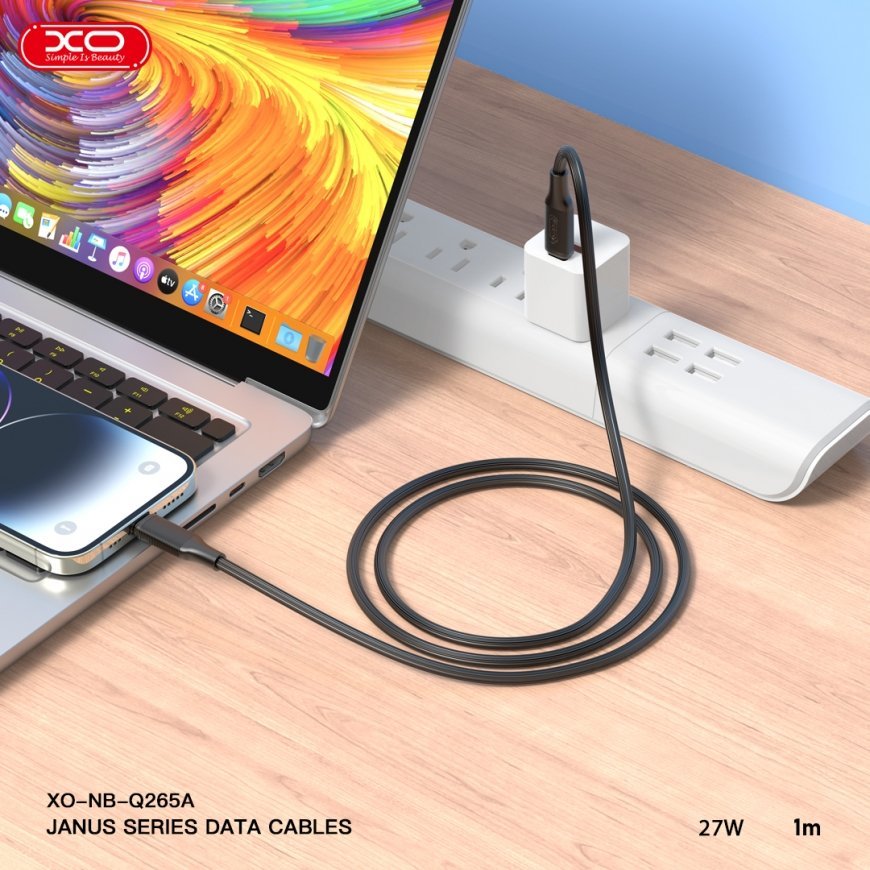 XO cable NB-Q265B PD USB-C - USB-C 1,0m 60W black – 2