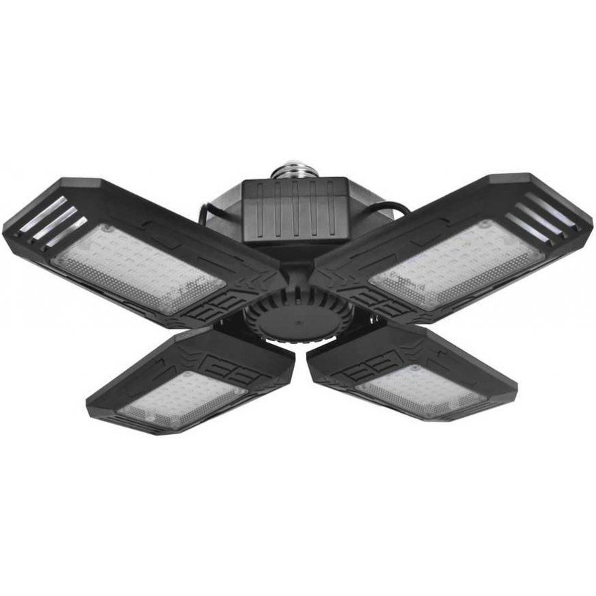 Orno SYRIUSZ LED sulankstoma 4 sparnų dirbtuvių lempa, E27, 72W, 4000K, 6480lm