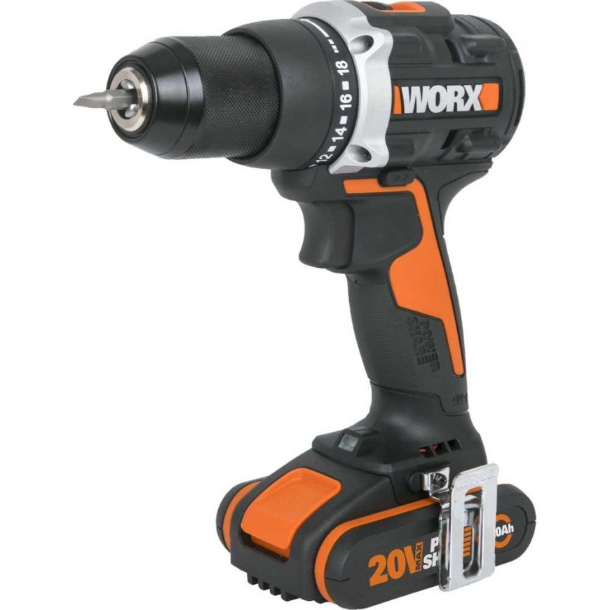 Screwdriver - drill Worx brushless WX102 20V 60Nm 13mm