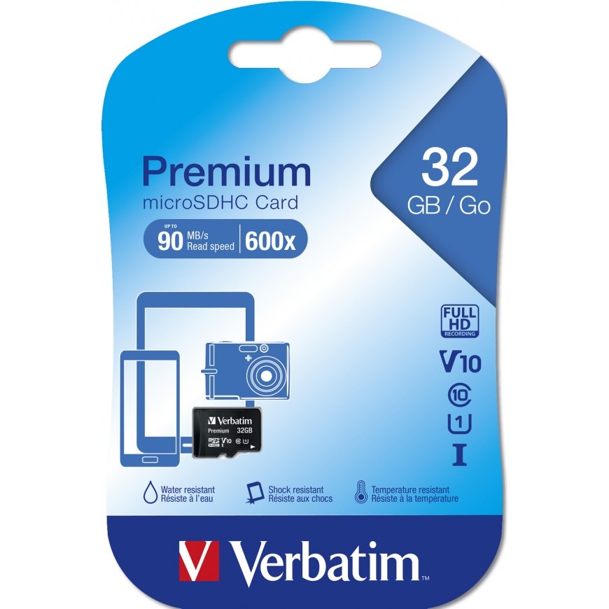 Verbatim Premium 32 GB MicroSDHC Class 10 – 2