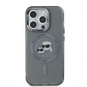 Karl Lagerfeld IML K&CH Heads Metal Frame MagSafe Case for iPhon