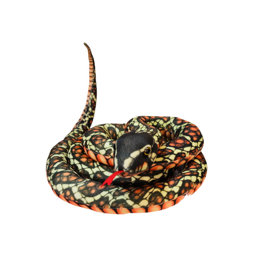 Lean Toys Plush Brown Snake Mascot 200 cm