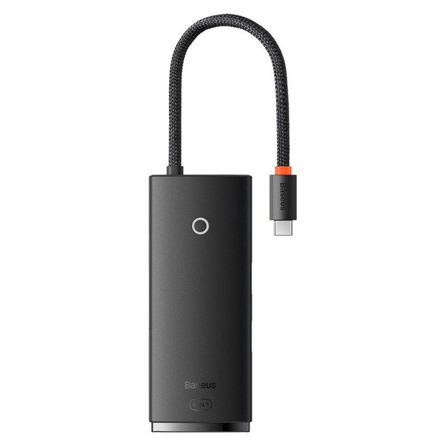 Baseus WKQX050001 хаб-разветвитель USB Type-C 5000 Мбит/с Черный