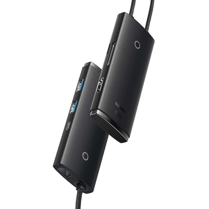 Baseus WKQX050001 sąsajos šakotuvas C tipo USB 5000 Mbit/ai Juoda – 3