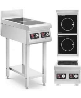 Royal Catering Indukcinė viryklė 2 palnikowa wolnostojąca 400 V 2 x 3500 W