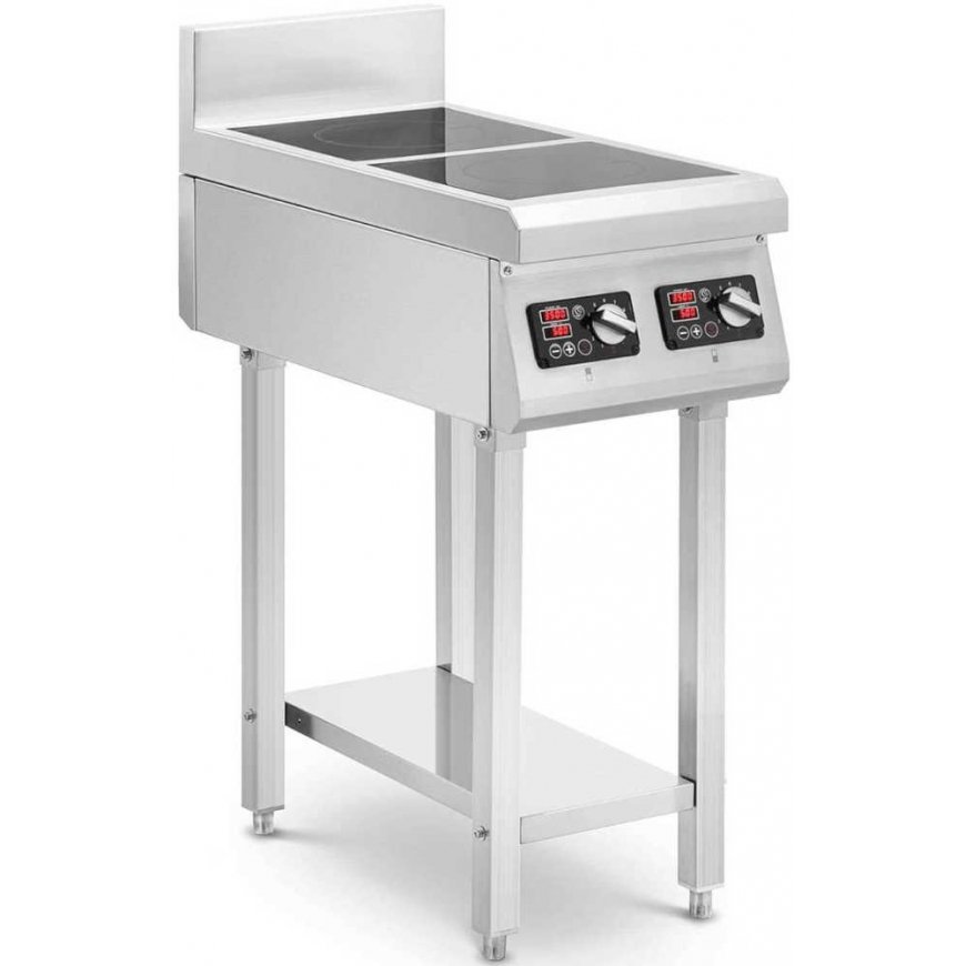 Royal Catering Indukcinė viryklė 2 palnikowa wolnostojąca 400 V 2 x 3500 W – 2