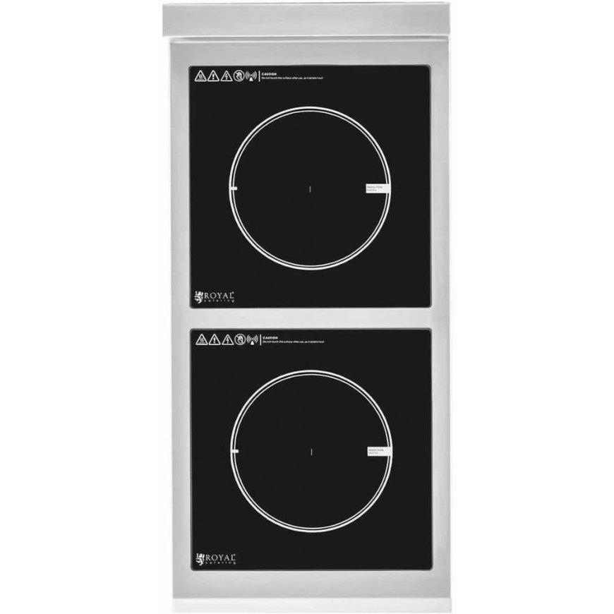 Royal Catering Induction cooker 2 palnikowa wolnostojąca 400 V 2 x 3500 W – 5