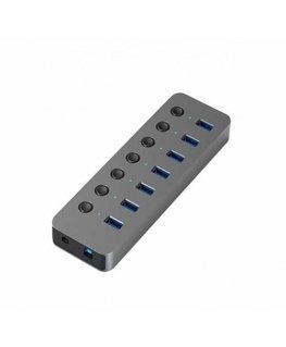 Extra Digital Adapteris USB A 3.0 - 7 x USB 3.0 su jungikliais