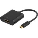 Deltaco USBC-HDMI videokaabliadapter 0,1 m USB tüüp-C Must Deltaco USBC-HDMI videokaabliadapter 0,1 m USB tüüp-C Must