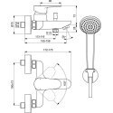 Standart Bathroom faucet Ideal Standard, Cerafine O with shower set Standart Bathroom faucet Ideal Standard, Cerafine O with shower set