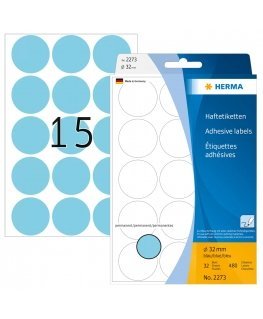 HERMA 2273 kleebisetikett Ring Sinine 480 tk