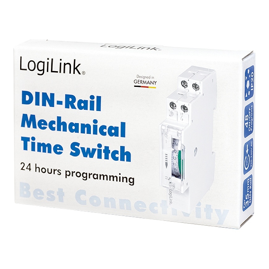 LogiLink ET0009 elektriline taimer Valge Päevase/nädalase tsükliga taimer – 5