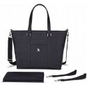CottonMoose Shopper Bag - torba pielęgnacyjna do wózka | Pearl Black