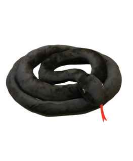 Lean Toys Plush Juodas Snake Mascot 110 cm