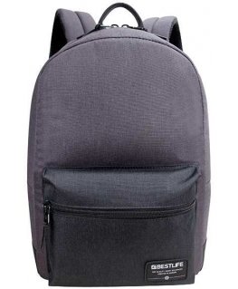 Backpack na notebook 14.1", Audrey, gray, polyester, Bestlife