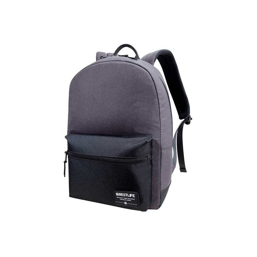 Backpack na notebook 14.1", Audrey, gray, polyester, Bestlife – 2