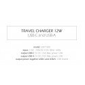 Swissten Travel Charger 12W USB-C / USB-A Swissten Travel Charger 12W USB-C / USB-A